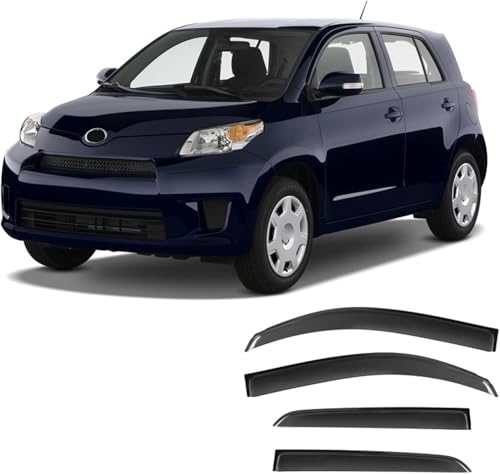 ZYXDMMJH Windabweiser für Toyota Scion xD MK2-XP110 2007-2012 2013 2014, Autofenster Regenschutz Fenster Wetterschutz Integrierte Deflektoren für Seitenfenster von ZYXDMMJH