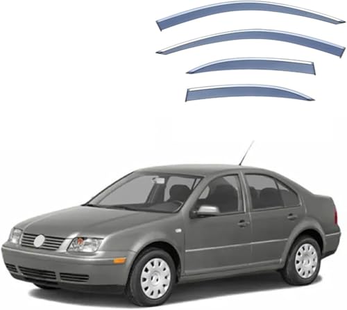ZYXDMMJH Windabweiser für VW Jetta MK4-A4 2000 2001 2002 2003 2004, Autofenster Regenschutz Fenster Wetterschutz Integrierte Deflektoren für Seitenfenster von ZYXDMMJH