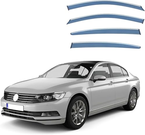 ZYXDMMJH Windabweiser für VW Passat MK8-B8L 2015-2020 2021 2022, Autofenster Regenschutz Fenster Wetterschutz Integrierte Deflektoren für Seitenfenster von ZYXDMMJH