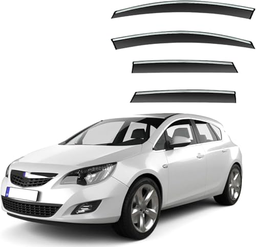 ZYXDMMJH Windabweiser für Vauxhall Astra Hatchback MK6-P10 2010-2015, Autofenster Regenschutz Fenster Wetterschutz Integrierte Deflektoren für Seitenfenster von ZYXDMMJH