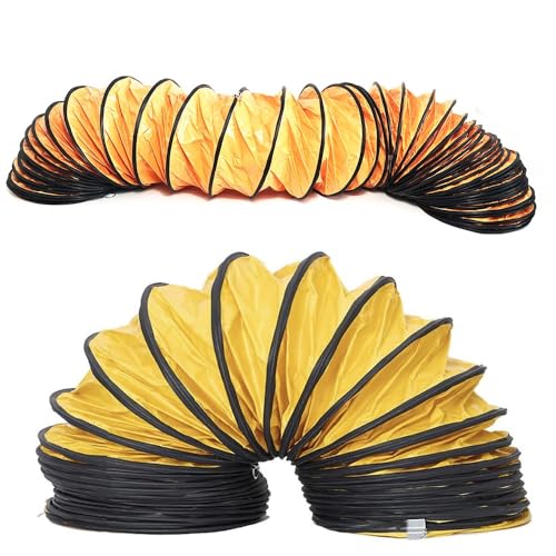 ZYXQQJ 150 200 300 400mm Lüftungsschlauch Warmluftschlauch 5m 10m Spiralschlauch Ventilatorschlauch Ausziehbar Schlauch Für Baulüfter(2m-6in) von ZYXQQJ