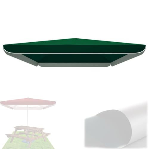 ZYXQQJ 180x200 220x280 300x300cm Rechteckiges Ersatzbezug Rechteckig Terrassenschirm Ersatzabdeckung Wasserdicht Doppelter Oxford-Stoff(Green,250x320cm/8.2x10.4ft) von ZYXQQJ
