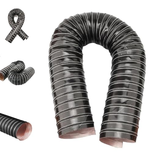 ZYXQQJ 19-305mm Luftansaugschlauch Auto-Lufteinlassrohr Flexibler Silikon-Luftkanal Kälte- Und Hitzebeständig Temperaturbeständigkeit, Schwarz(3m/9.84ft,25mm-1in) von ZYXQQJ