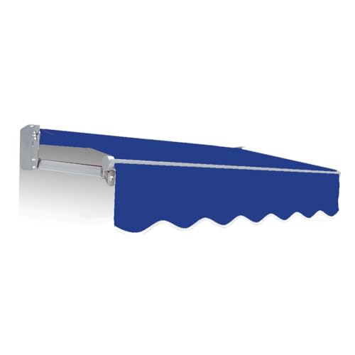 ZYXQQJ 200×150 300×200 300×250 350×300cm Ersatz Für Einziehbare Klemmmarkise, Markisenbespannung Ersatzstoff Terrasse Markisenstoff(Blue,6.5x5ft/200x150cm) von ZYXQQJ