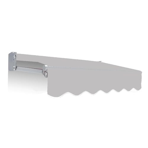 ZYXQQJ 200×150 300×200 300×250 350×300cm Ersatz Für Einziehbare Klemmmarkise, Markisenbespannung Ersatzstoff Terrasse Markisenstoff(Light Grey,6.5x5ft/200x150cm) von ZYXQQJ