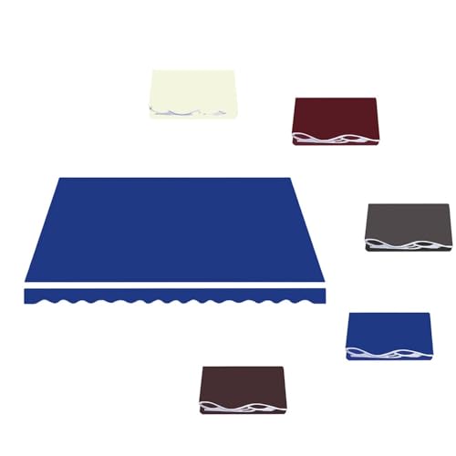 ZYXQQJ 300×250cm 350×300cm Einziehbare Markisenstoff Balkon Markisenbespannung Gelenkarmmarkise Ersatzstoffe wasserdichte Ersatz Bespannung(Blue,250x200cm/8.2x6.5ft) von ZYXQQJ