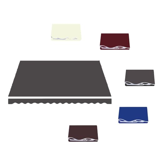 ZYXQQJ 300×250cm 350×300cm Einziehbare Markisenstoff Balkon Markisenbespannung Gelenkarmmarkise Ersatzstoffe wasserdichte Ersatz Bespannung(Gray,300x250cm/10x8ft) von ZYXQQJ