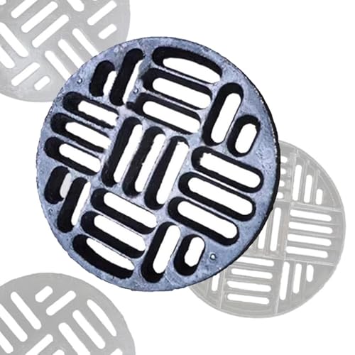 ZYXQQJ 40 50 60cm Garten-Abflussabdeckung Ablaufgitter Für Den Außenbereich Kleiner Abflussrost Entwässerungsgitter, Gusseisen Bodenablaufabdeckung Steckbare(45x3cm/17.7x1.2in) von ZYXQQJ