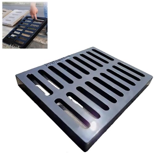 ZYXQQJ 50x20 50x30 50x40 50x50 75x45cm Kanalrost Robuste Außenablaufabdeckung Metallabwasserrost Graben-Abflussgitter Kanal-Abflussrost(50x25x3cm/20x10x1.2in) von ZYXQQJ