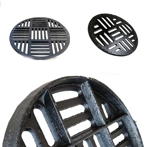 ZYXQQJ Abflussabdeckung Aus Gusseisen, Ersatz Runde Abflussrost Langlebiger Ablaufgitter Für Betonboden Kleine Terrassen-Kanaldeckel(62x3cm/24.4x1.2in) von ZYXQQJ