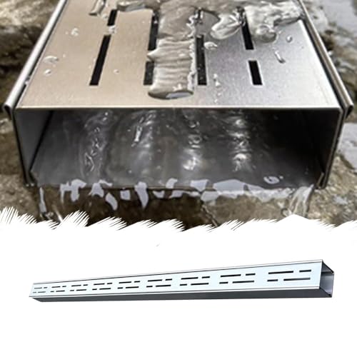 ZYXQQJ Entwässerungsrinne Schmaler Entwässerungsrost 3.5 5 7 10 15 20 cm Breit Edelstahl Rinnenablauf Lineare Grabenentwässerung(10x4x100cm/4x1.6x39in) von ZYXQQJ