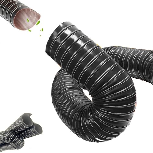 ZYXQQJ Flexibel Entlüftungsschlauch Rohr Luftansaugschlauch 51 60 70 76 80 102 115 140 152mm Schwarz Ansaugschlauch Induktions-Vakuumschlauch Hitzebeständig(4m/13.1ft,19mm-0.7in) von ZYXQQJ