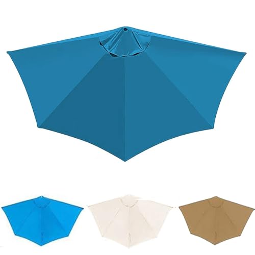 ZYXQQJ Halbschirm Ersatzbezug 5 Streben Ersatzbespannung Halbrund Sonnenschirm Ersatzbezug Baldachin Für Regenschirm/Marktschirm/Ersatzschirm(Blue) von ZYXQQJ