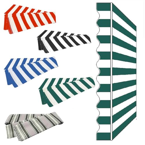 ZYXQQJ Markisenbespannung Canvas Markisenstoff Einziehbare Klemmmarkise Ersatztuch 200/250/300/400/500cm Polyester Überdachung Canvas(Green,6.5x5ft/200x150cm) von ZYXQQJ