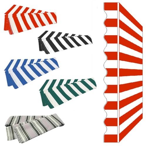 ZYXQQJ Markisenbespannung Canvas Markisenstoff Einziehbare Klemmmarkise Ersatztuch 200/250/300/400/500cm Polyester Überdachung Canvas(Red,16x10ft/500x300cm) von ZYXQQJ