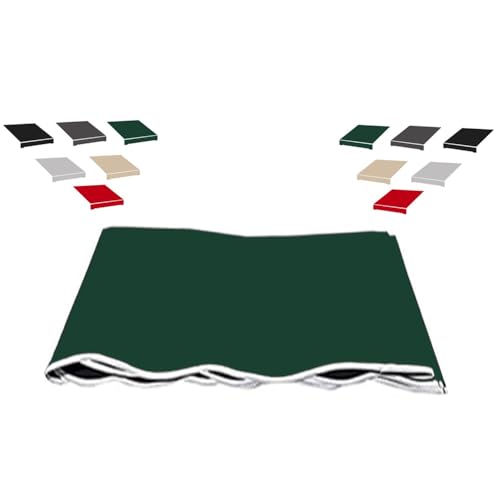ZYXQQJ Markisenstoff 2x1.5m 2.5x2m 3x2m 3.5x3m Terrasse Markisen Ersatzstoff Einziehbare Klemmmarkise Canvas Balkonmarkisen Markisentuch(Green,9x7.8ft/280x240cm) von ZYXQQJ