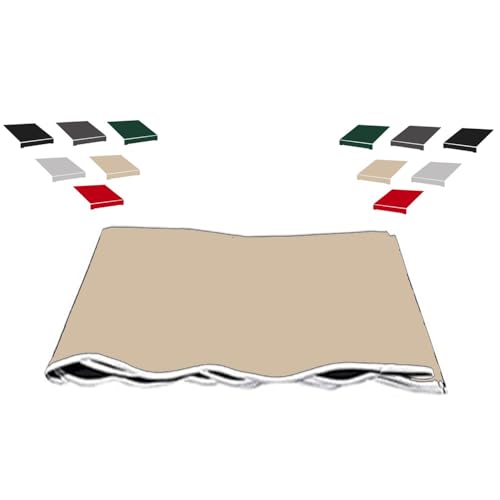 ZYXQQJ Markisenstoff 2x1.5m 2.5x2m 3x2m 3.5x3m Terrasse Markisen Ersatzstoff Einziehbare Klemmmarkise Canvas Balkonmarkisen Markisentuch(Khaki,19.6x10ft/600x300cm) von ZYXQQJ