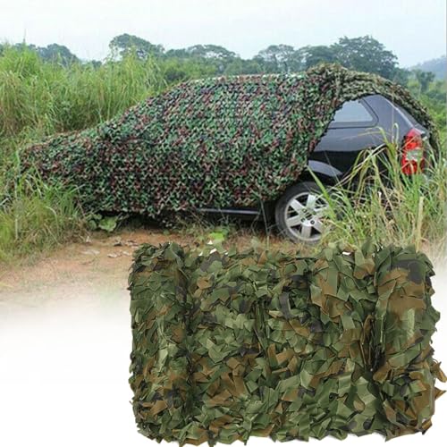 ZYXWLC Tarnnetz Bundeswehr 5x6m 5x8m 6x10m 7x8m 7×10m Tarnung Netz Camouflage Net Sonnenschutznetze Partydekoration Autoplanen Camping (Größe : 4x5m) von ZYXWLC