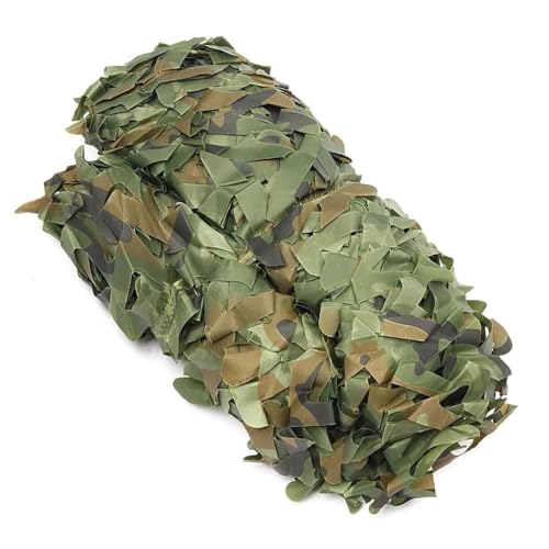 ZYXWLC Tarnnetz Camouflage Netz Bundeswehr 5x6m 6x8m 7x9m 8x10m 9x9m Jagd Tarnung Sonnenschutz Sichtschutz Waldlandschaft Garten Deko (Größe : 2x3m) von ZYXWLC