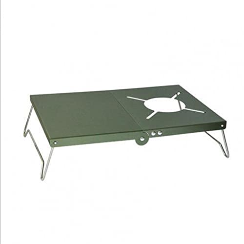 ZYYANSHOP Campingtisch Tisch-Camping-Tisch Faltbarer Picknickt-Tisch spart Raumisolation BBQ Tisch for den Außenbereich. Tragbar Klapptisch (Color : Green) von ZYYANSHOP