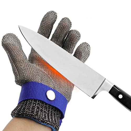 ZYYWX Kettenhandschuhe 316 Edelstahl Cut Resistant Handschuhe, wasserdichte, rutschfeste, stichfeste Arbeitshandschuhe (Color : 1pcs/XL) von ZYYWX