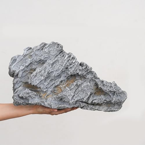 Fake Rock PU Schaum, Regenwald Landschaft Künstliche Felsen Realistische Textur, Leicht & Wetterfest, für Gartendekoration, Außenhof, Hofdekoration, Büro(42 * 15 * 25cm/16.5 * 5.9 * 9.8in) von ZYZSY