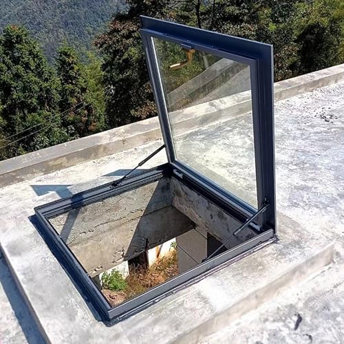 Schiebefenster Fenster Window Kellerfenster, Flächenbündig Montierte Fenster aus Klarem Gehärtetem Glas, Ersatzfenster für Badezimmer, Keller, Schlafzimmer(80x100cm/31.5x39.4in) von ZYZSY