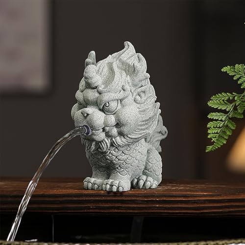 ZYZSY Gartenbrunnen Im Freien Wasserspeier Für Teich Wasserspiel, Brunnenfigur für Garten-Teich Mini-Teich, für Gartenteiche, Terrassen - Balkone - Maritime Deko(12 * 10 * 15cm/4.7 * 3.9 * 5.9in) von ZYZSY