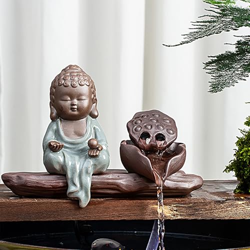 ZYZSY Gartenbrunnen Im Freien Wasserspeier Für Teich Wasserspiel, Gartenskulptur Innenwasserbrunnen, für Gartenteiche, Terrassen - Balkone - Maritime Deko(23 * 9 * 13.5cm/9 * 3.5 * 5.3in) von ZYZSY