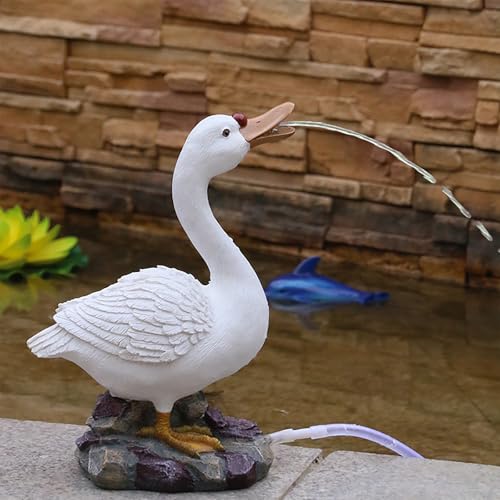 ZYZSY Gartenbrunnen Im Freien Wasserspeier Für Teich Wasserspiel, Teichfigur aus wetterfestem Polyresin, Maritime Deko für Garten, Terrasse und Balkon von ZYZSY