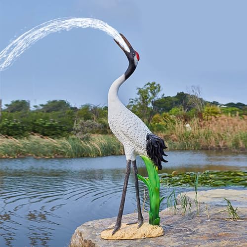 ZYZSY Wasserspeier-Figuren, Jet gartenskulptur Outdoor Fountains, Dekorative Wasserfeatures, Brunnenglas mit Optimalem Wasserfluss für Verschiedene Außenbereiche(43 * 25 * 87cm/16.9 * 9.8 * 34in) von ZYZSY