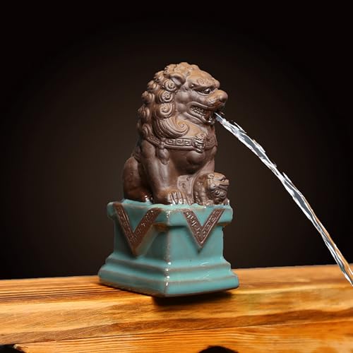 ZYZSY Wasserspeier Gargoyle für Miniteich, Zirkulationsauslass des Brunnens sprühen Tank, Wasserspiel für Terrasse Balkon-Brunnen Quellstein Kunststein von ZYZSY