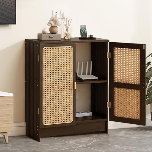 ZYZSY WiFi Router Aufbewahrungsbox Regal, Heimmedien-Aufbewahrungsschrank, Kabelmanagement, Verstecker, Rack muss zusammengebaut Werden, für Raumdekoration(Brown,27.5 * 10 * 31.5in) von ZYZSY