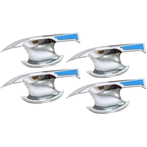 ZYftoi Außentürgriffe für Kraftfahrzeuge Auto-Außentürgriff links, Auto-Türgriff, Türschüssel-Schutzabdeckung, Verkleidung für Rav4 XA50 2019–2024(Styles2 Silver 4pcs) von ZYftoi