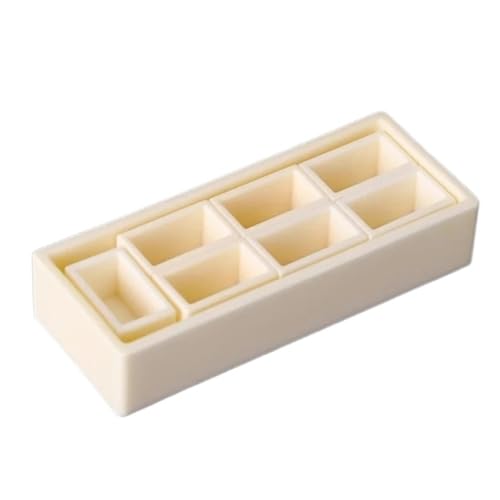 1 Satz quadratische Aluminiumoxidformen – 100 mm und 115 mm Labortiegel for Schmelzen und Analysieren von Metallen(100x50x20mmx06) von ZYinGgY