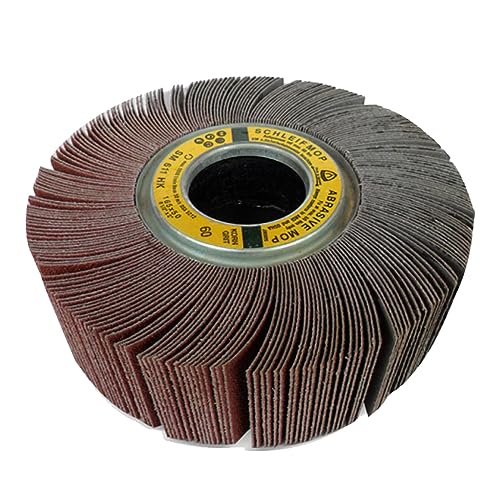 1 Stück 165 mm Schleifwalze – Körnung 60/80 for Polieren von Metall und Holz – for Küchenutensilien aus Edelstahl und mehr(80grit) von ZYinGgY