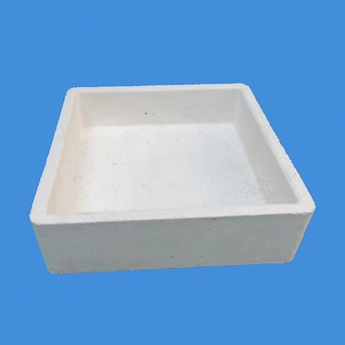 1 Stück hochtemperaturbeständiger Korundtiegel for Backen von Lithiumpulver – langlebiger Schmelzbehälter aus Aluminiumoxidverbundstoff(170 x 170 x 50 mm) von ZYinGgY