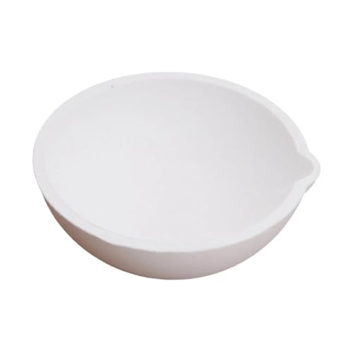 Quarztiegel for die Schmuckherstellung und Metallverarbeitung, halbrunde Keramikschmelzschale, 500–1500 g Fassungsvermögen, 1 Stück(750ml) von ZYinGgY