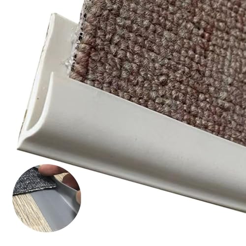 ZYinGgY 1 Stück Flexibler Übergangsstreifen for Kantenschutz for Teppiche – 1–10 m schneidbare rutschfeste Bodenleiste for Türen und Schwellen(Beige,Length 3m(9.8ft)) von ZYinGgY