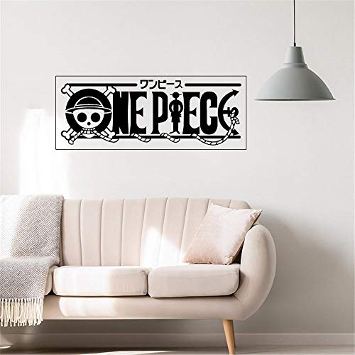 ONE PIECE Logo Wandtattoo Vinyl Wandaufkleber Aufkleber Decor Home Dekorative Dekoration Anime ONE PIECE Autoaufkleber 13x35 cm von ZYkang