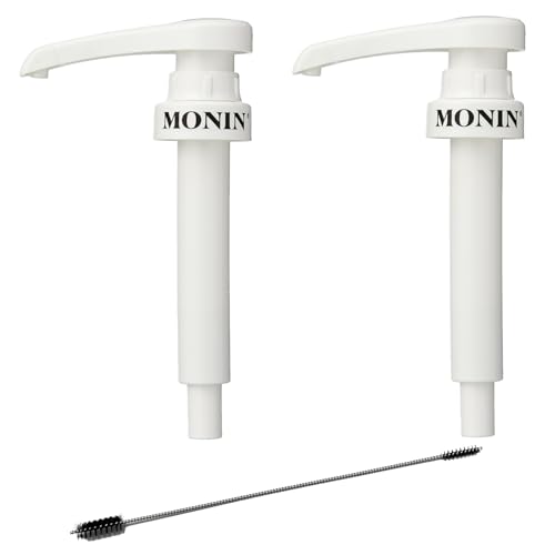 2er Set Sirup Pumpe für Monin Sirup 0,7 Liter Glas Flasche Spender Dosierpumpe für 10ml + 1 gratis ZZ-Clan Reinigungsbürste passend für das Steigrohr 2er Set Sirup Pumpe für Monin Sirup 0,7 Liter Glas Flasche Spender Dosierpumpe für 10ml + 1 gratis ZZ-Clan Reinigungsbürste passend für das Steigrohr von ZZ-Clan