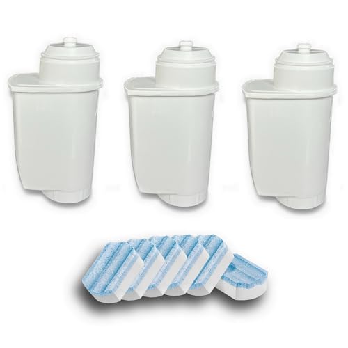 6 Entkalkungstabletten + 3 Wasserfilter passend für Siemens EQ.6 plus s700, Filter und Entkalker Tabs (6a36 + 3xWF) von ZZ-Clan