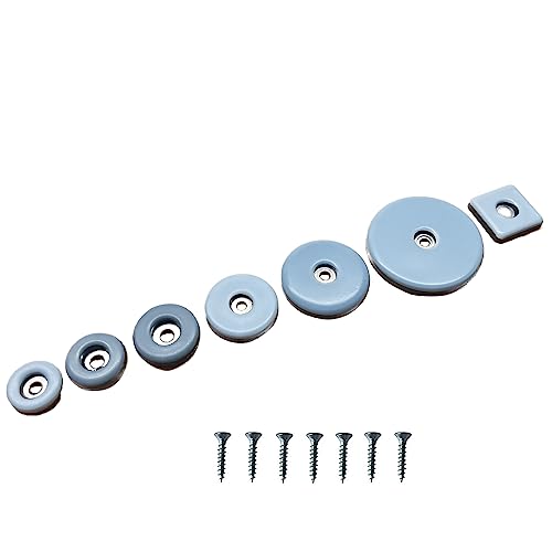 Stuhlgleiter aus Teflon 16 Stück - inkl. Schrauben - Möbelgleiter PTFE (eckig 25 x 25 mm) von ZZ-Clan