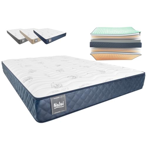 Don Descanso Matratze, 140 x 180 cm, viskoelastisch, Mulhacen DualSense, Höhe 21 cm, mehrlagig, mit GravityFoam-Kern, hohe Festigkeit, doppelseitig, für Winter/Sommer, atmungsaktiv, hergestellt in Don Descanso Matratze, 140 x 180 cm, viskoelastisch, Mulhacen DualSense, Höhe 21 cm, mehrlagig, mit GravityFoam-Kern, hohe Festigkeit, doppelseitig, für Winter/Sommer, atmungsaktiv, hergestellt in von ZZ DON DESCANSO