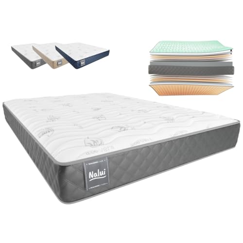 Don Pension ZZ Viskoelastische Matratze, Aloe Vera, mehrlagig, Memory-Schaum, Grau, 75 x 180 cm von ZZ DON DESCANSO