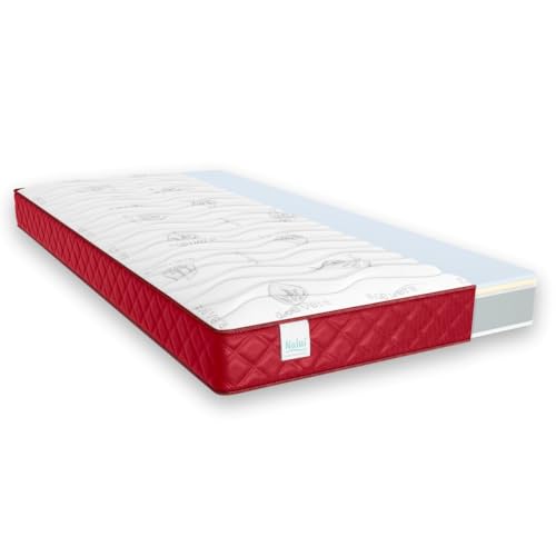 ZZ DON DESCANSO Viskoelastische Matratze für Ausziehbett mit Einer Höhe von ± 15 cm, Polyurethan, Burgunderrot, 80x180 cm von ZZ DON DESCANSO