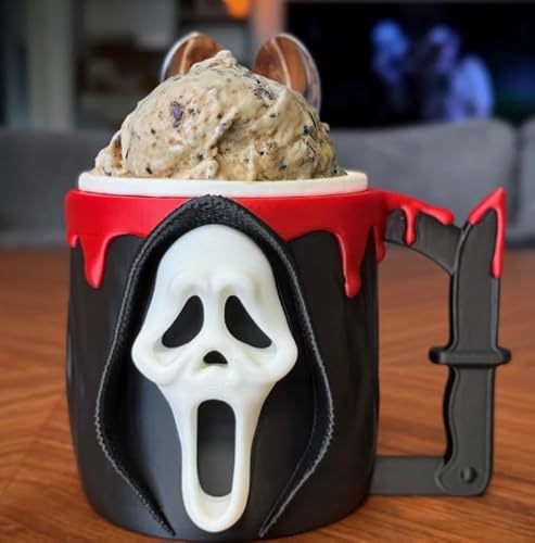 ZZ LIFE Eiscreme-Pint-Halter, passend für Standard-Pints, Doppel-Löffelsockel, hält die Hände warm, lustige, einzigartige Designs mit lebendigen Farben, wiederverwendbare Eiscreme-Hülle von ZZ LIFE