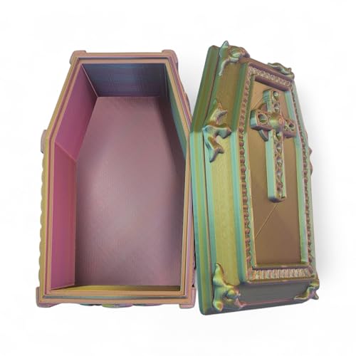 ZZ LIFE Sarg-Präsentationsbehälter – Gothic-Halloween-Aufbewahrungsbox – gruselige dekorative Requisite für Schreibtisch oder Regal – 3D-gedruckter gruseliger Organizer – Gothic-inspirierte Vitrine ZZ LIFE Sarg-Präsentationsbehälter – Gothic-Halloween-Aufbewahrungsbox – gruselige dekorative Requisite für Schreibtisch oder Regal – 3D-gedruckter gruseliger Organizer – Gothic-inspirierte Vitrine von ZZ LIFE