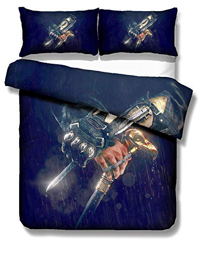 ZZALL Movie Wende-Bettwäsche,Bettbezug aus Mikrofaser (Assassins Creed #21,150 * 200cm) von ZZALL