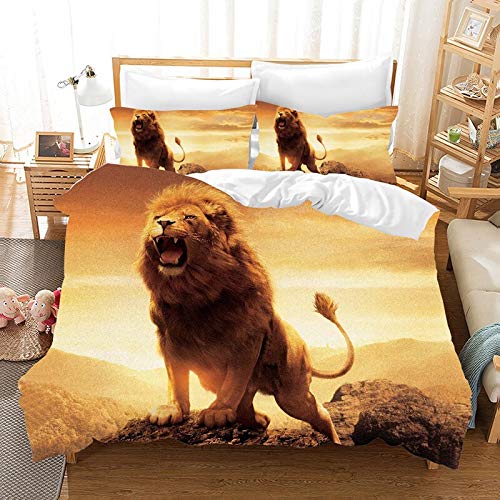 Der König der Löwen 3D Bettwäsche Set Bettbezüge Kissenbezüge Lion Simba Kinder Zimmer Dekor Tröster Bettwäsche-Sets Bettwäsche Bettwäsche (1,200x200cm) von ZZASYN